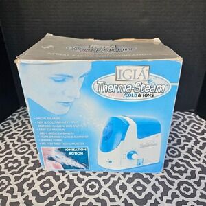 IGIA Therma-Steam Facial Sauna Warm Cold Ions Home Spa Steamer New Open Box